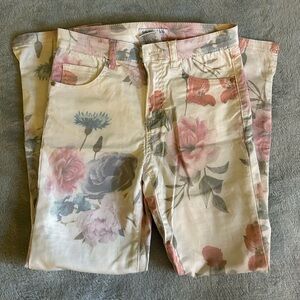 Floral Ankle Pants